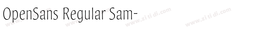 OpenSans Regular Sam字体转换 OpenSans Regular Sam字体转换